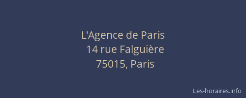 L'Agence de Paris