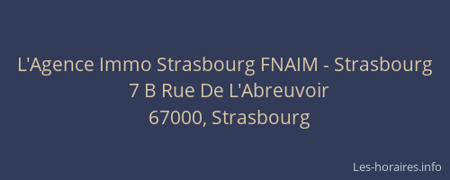 L'Agence Immo Strasbourg FNAIM - Strasbourg