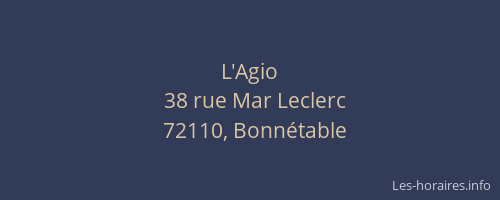 L'Agio