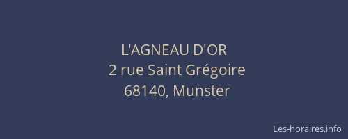 L'AGNEAU D'OR