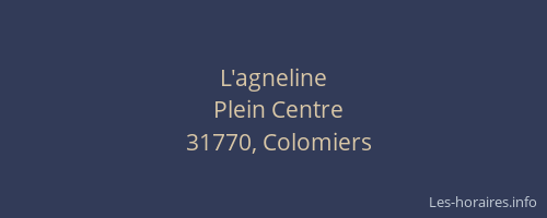 L'agneline