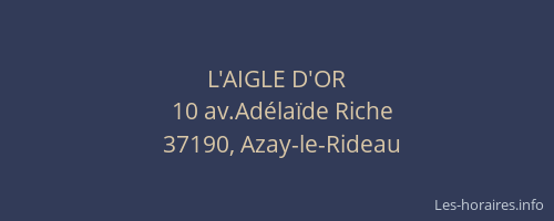 L'AIGLE D'OR