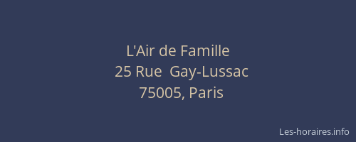L'Air de Famille