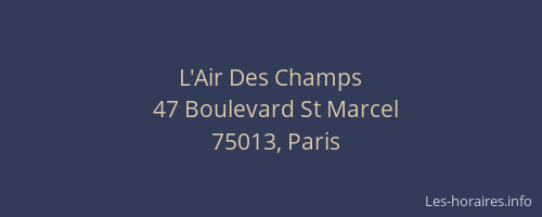 L'Air Des Champs