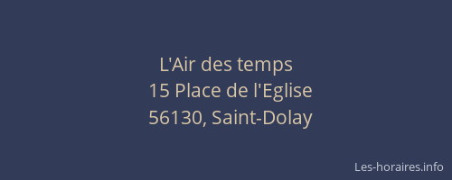 L'Air des temps