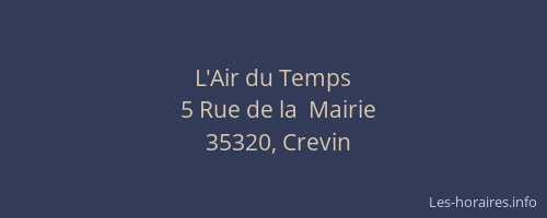 L'Air du Temps