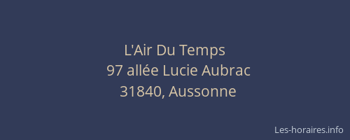 L'Air Du Temps