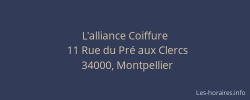 L'alliance Coiffure