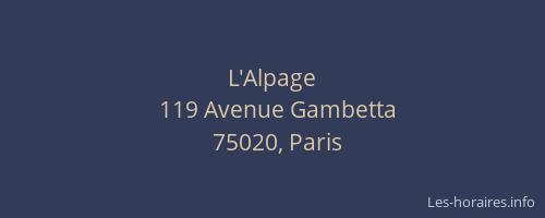 L'Alpage