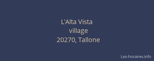 L'Alta Vista