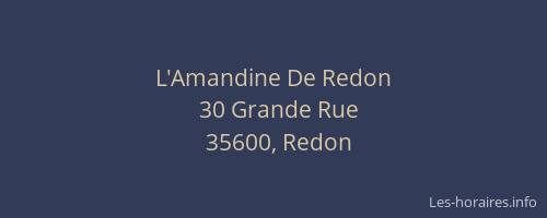 L'Amandine De Redon