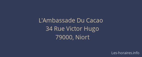 L'Ambassade Du Cacao