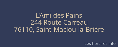 L'Ami des Pains