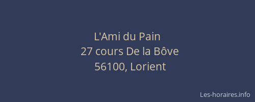 L'Ami du Pain