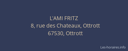 L'AMI FRITZ