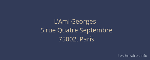 L'Ami Georges