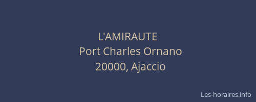 L'AMIRAUTE
