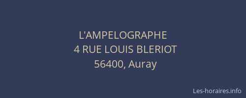 L'AMPELOGRAPHE