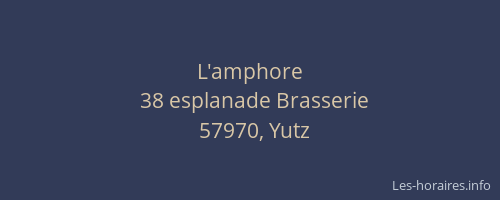L'amphore