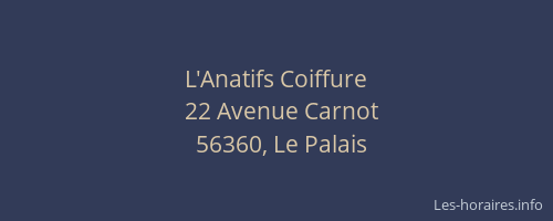 L'Anatifs Coiffure
