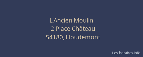 L'Ancien Moulin