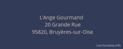 L'Ange Gourmand