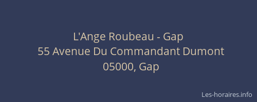 L'Ange Roubeau - Gap