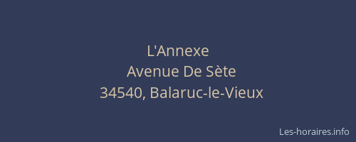 L'Annexe