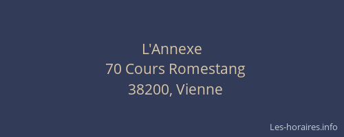 L'Annexe