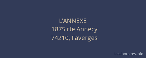 L'ANNEXE