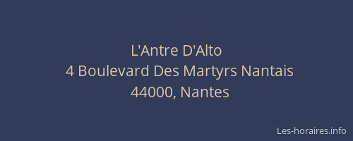 L'Antre D'Alto