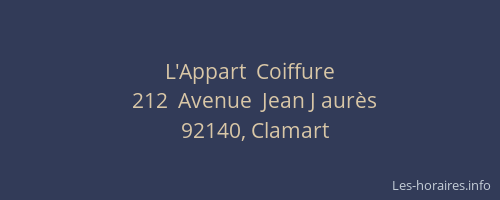 L'Appart  Coiffure