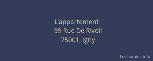 L'appartement