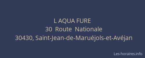 L AQUA FURE
