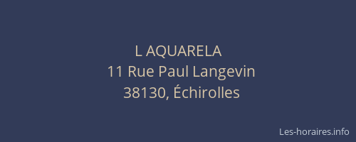 L AQUARELA