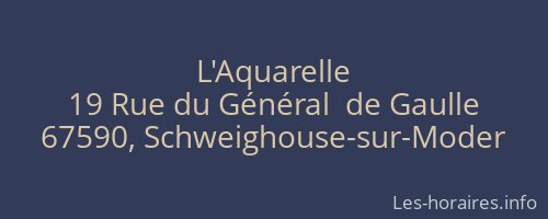 L'Aquarelle