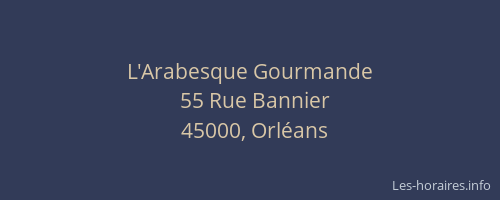 L'Arabesque Gourmande
