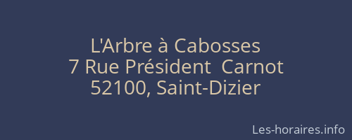 L'Arbre à Cabosses