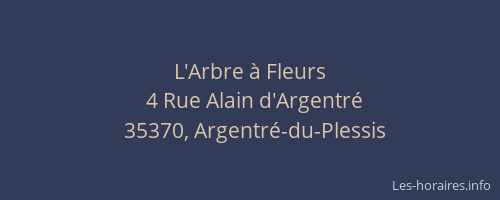 L'Arbre à Fleurs