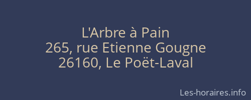 L'Arbre à Pain