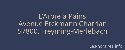 L'Arbre à Pains