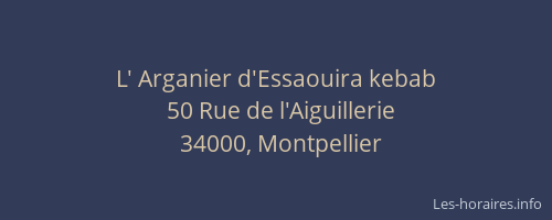 L' Arganier d'Essaouira kebab