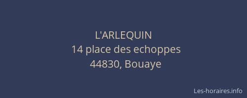 L'ARLEQUIN