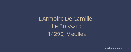 L'Armoire De Camille