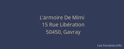 L'armoire De Mimi