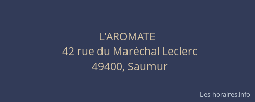 L'AROMATE