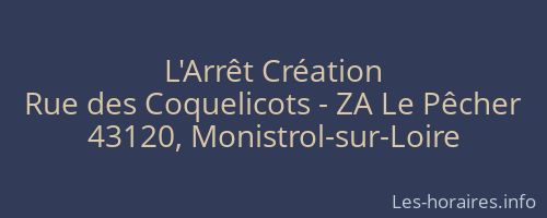 L'Arrêt Création