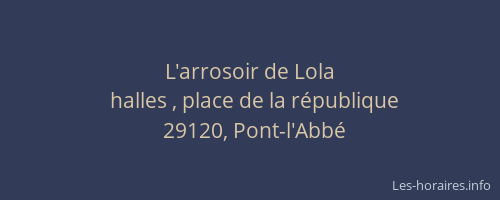 L'arrosoir de Lola