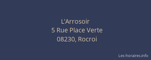 L'Arrosoir