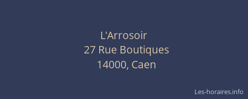 L'Arrosoir